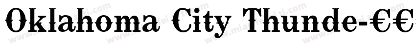 Oklahoma City Thunde字体转换